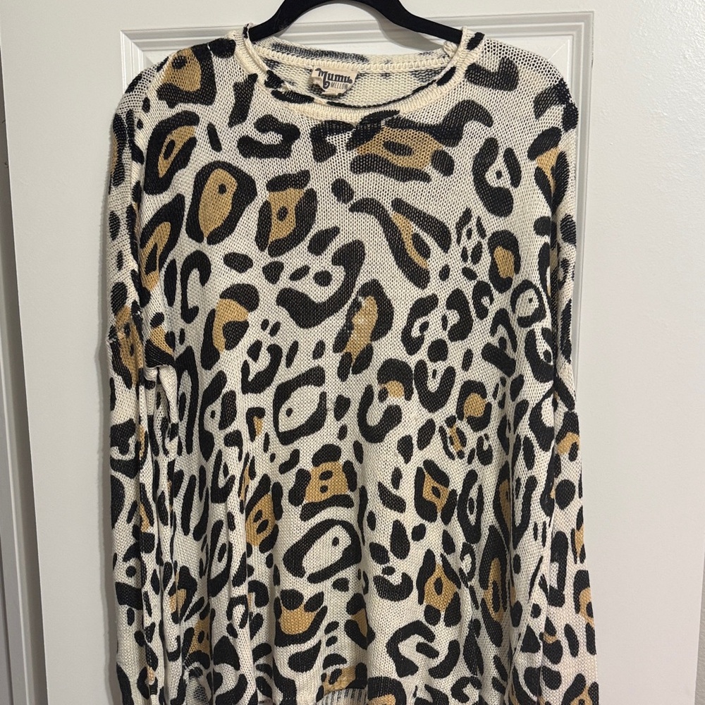 Show me your mumu bonfire leopard sweater